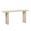 Lyngins Modern Minimalist Console Table with Pine Veneer and Geometric Legs, Entryway Table, Sofa Table for Living Room, Home Office, Hallway - 3 of 4