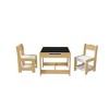 Yinvani Natural MDF 3-in-1 Multifunctional Children's Study Table and Chair Set - 2 of 4