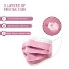 MagiCare - Colorful Kids Disposable Face Masks for Ages 4–12 - 3-Layer Breathable Youth Masks - 50ct Box - 3 of 4