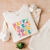 Simply Sage Market S.W.Smiley Happy To See Your Face  Lightweight Garment Dyed Sweatshirt - 3 of 4