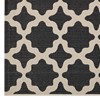 Modway Cerelia Moroccan Trellis 8x10 Indoor and Outdoor In Black and Beige - 2 of 4