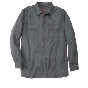 Boulder Creek by KingSize Long Sleeve Denim And Twill Shirt - 1 of 4