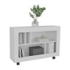 47" Wood Entryway Table Narrow Console Table with Storage Behind Couch Sofa Table with Shelves Entry Way Table with Open Storage, Easy Assembly - 4 of 4