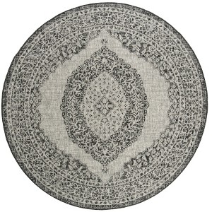 Courtyard CY8751 UV & Stain Resistant Non-Shedding Power Loomed Indoor/Outdoor Rugs - Safavieh - 1 of 3
