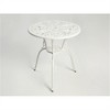 SKRAN Set of 3 Outdoor Table and Chair Set ,Rust-Resistant Cast Aluminum Patio Bistro Set for Patio, Balcony, Garden, White - 4 of 4