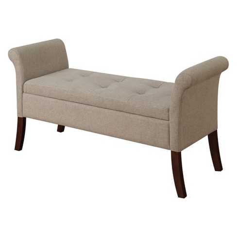Johar Furniture Designs4comfort Garbo, Convenience Concepts Garbo Storage Bench Multiple Colors