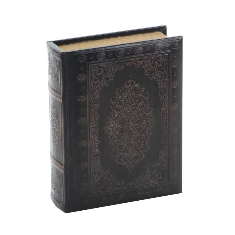 Vintage Reflections Rustic Wood-Style MDF and Synthetic Leather Book Box Set 3ct - Olivia & May, 6 of 20