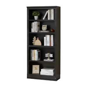 VAUXHILL & CO. Halston Standard Bookcase, Adjustable Shelving Unit, Black - 1 of 2