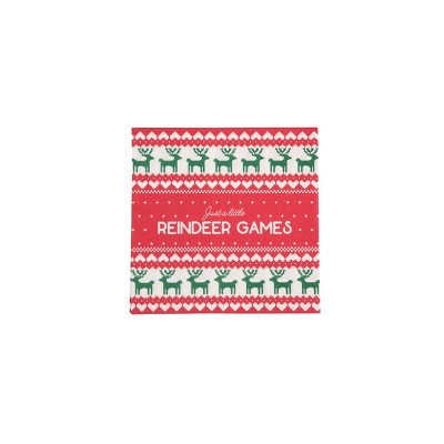 Transpac Paper Reindeer Games Napkin Set of 20 Home Decorations Christmas