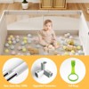 Fodoss 59x59in Baby Playpen – Safe and Durable Activity Fence for Babies and Toddlers, Indoor & Outdoor Use, Perfect for Playtime and Learning - 3 of 4