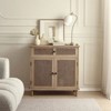 HOMLUX Buffet Sideboard Rattan Console Table Kitchen Cabinet with Door & Drawer - 3 of 4