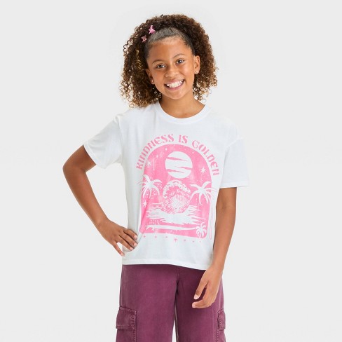 Grayson Threads Kids Big Girl Kindness T-Shirt - Pink/White - image 1 of 4