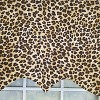 RLF Home 100% Cotton Cheetah Regal  Fully lined Windows Rod Pocket Valance 50" x 17"  Yellow - 4 of 4