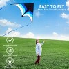 Joyfy Large Gradient Delta Kite - Easy to Fly Beach Kite with 328 ft String for Kids and Adults, Ideal for Lawn Games, Outdoor Play, Family Activities - 3 of 4