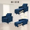 NicBex Modern Pull Out Futon Sofa Bed Linen Convertible Sofa Couch with Lumbar Pillow for Living Room - 2 of 4
