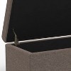 NicBex Faux Leather Storage Ottoman Bench,Upholstered Storage Ottoman with Stitching Design,Modern Storage Bench for Living Room,Bedroom - 4 of 4