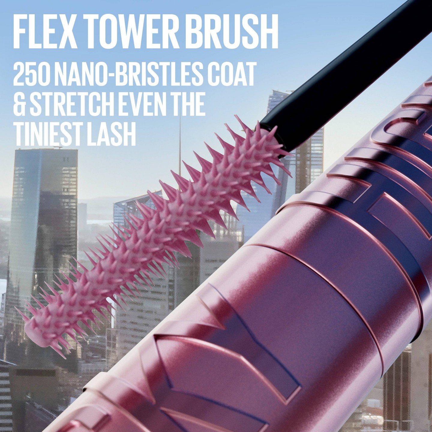 Удлиняющая тушь для ресниц Maybelline Lash Sensational Sky High, Blackest Black, цвет: Чёрный — фото 6
