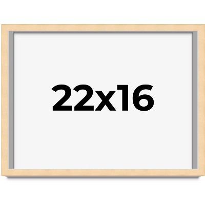 PosterPalooza | 22x16 Wood Frame with UV Acrylic, 6 Finishes: Black, White, Bronze, Silver, Wood, Mahogany