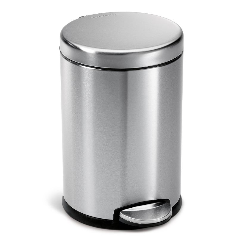 simplehuman 4.5L Round Step Trash Can, 1 of 5