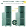 KTMBDW 61" H Tall Bathroom Corner Cabinet, Freestanding Storage Cabinet with 2 Doors and Adjustable Shelves for Bathroom, Living Room, Kitchen - 4 of 4