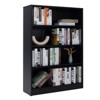 Sevobal Decorarive Bookshelf Large Bookshelf for Bedroom 4 Shelf Office Bookcase for Living Room, Black, 33"*11.6"48" - 2 of 4