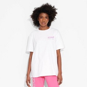 Adult Poppi Ultimate Serve Short Sleeve Graphic T-Shirt - White - 1 of 4