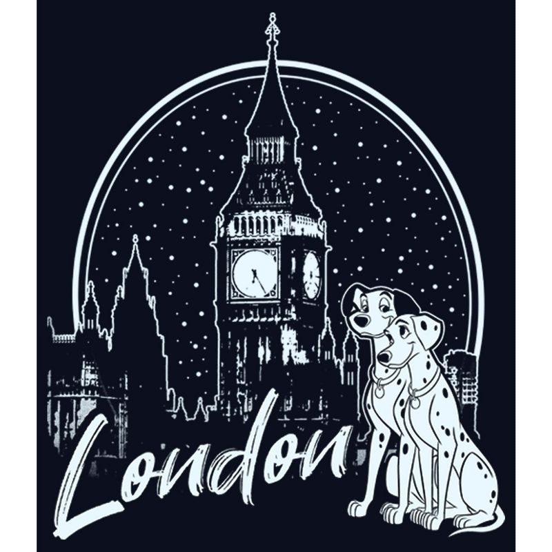Girl's One Hundred and One Dalmatians London Couple T-Shirt, 2 of 5