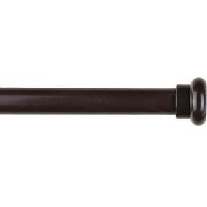 Urbanest 5-8-inch Diameter Button Adjustable Single Drapery Curtain Rod - 1 of 4