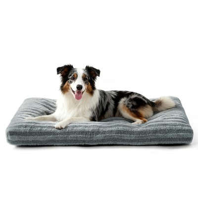 JOEJOY  Super Soft Calming Pet Bed, Reversible Plush Mat with Anti-Slip Base, Comfortable Pad for Dog Crate & Furniture Protection