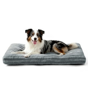 JOEJOY  Super Soft Calming Pet Bed, Reversible Plush Mat with Anti-Slip Base, Comfortable Pad for Dog Crate & Furniture Protection - 1 of 4
