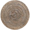 Unique Loom Braided Chindi Collection Area Rug - Crossed - 2 of 4