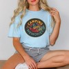 Simply Sage Market Women's Camping Is My Best Memories Badge Short Sleeve Garment Dyed Tee - 2 of 2