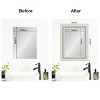 Amanti Art Mirror Makeover Bathroom Mirror Frame Border Kit - Fully Assembled Peel and Stick Frame - Mirror NOT Included - Parlor Trim - 4 of 4
