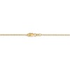 Black Bow Jewelry 1.2mm, 14k Yellow Gold, Diamond Cut Hollow Bead Chain Necklace - 4 of 4