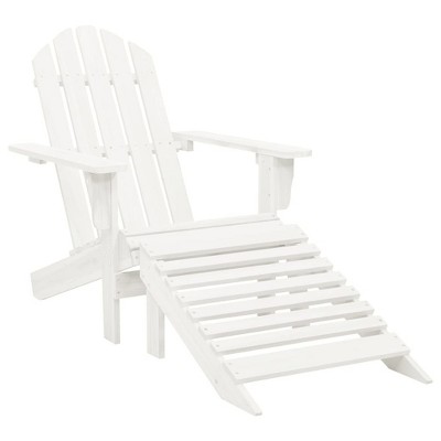 Garden Chair White Hardwood Standard Durable Garden Chair vidaXL