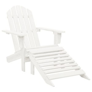 Garden Chair White Hardwood Standard Durable Garden Chair vidaXL - 1 of 4
