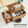 Musment Lift Tabletop Coffee Tables for Living Room with Storage Shelf and Hidden Compartment - 3 of 4