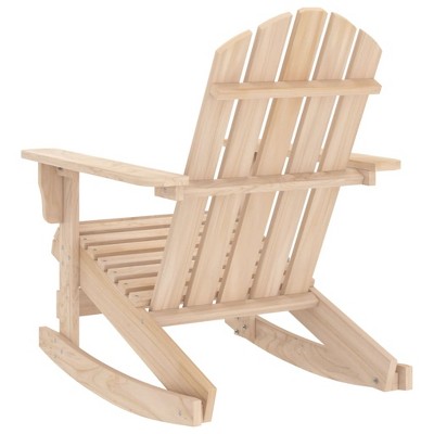 Light Fir Wood Adirondack Rocking Chair for Patio