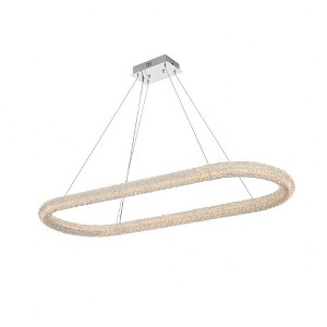 Elegant Lighting Bowen 1 - Light Chandelier in  Chrome - 1 of 4
