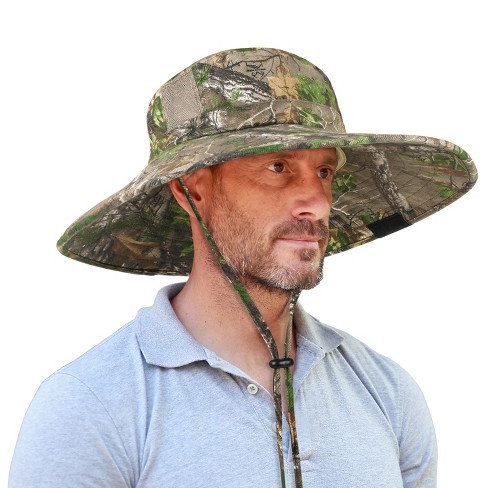 Solaris Camouflage Bonnie Cap, Wide Brim Sun Hat with Adjustable Drawstring for Men & Women - image 1 of 4