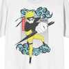 Naruto Shippuden Naruto Illustration Crew Neck Short Sleeve Men's White T-shirt - image 2 of 3