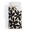 Deny Designs Angela Minca Abstract Monochrome Daisies Comforter and Pillow Sham Set Beige - 2 of 4