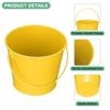 Unique Bargains Galvanized Metal Rustic Multipurpose Bucket with Handle 6 Pcs - 4 of 4