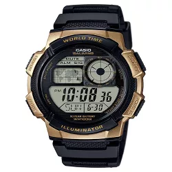 Men's Casio Digital Watch - Black/Gold