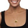 Ross-Simons Black Onyx Cat Medallion Necklace in 18kt Gold Over Sterling Size 18 - 2 of 4