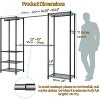 Homdox Heavy Duty Clothes Rack 870LBS - Extendable Rod, Adjustable Portable Garment Organizer, Freestanding Closet System 13.78"Dx90"Wx71"H Black - 4 of 4