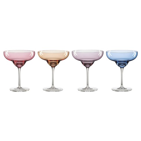 American Atelier Daphne Martini Glasses Set Of 2, Hammered Metal Design  9-ounce Capacity Elegant Cocktail Barware For Martini Or Cosmopolitan :  Target
