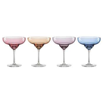Oneida 4pc 10oz True Colors Margarita Cocktail Glass Set