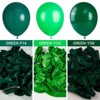 PartyWoo Balloons Dark Green Hunter Emerald Forest 18 12 10 5 Inch 123 pcs - 4 of 4