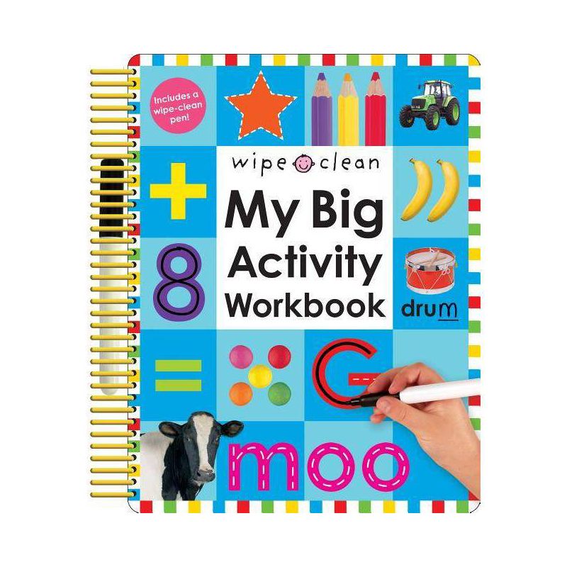 Wipe Clean: My Big Activity Workbook - by  Roger Priddy (Mixed Media Product), 1 of 2
